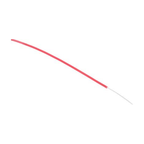 Fil électrique RS PRO 0,08 mm² 28 AWG, 300 V, ETFE Rouge, 50m ( Prix pour Bobine de 50 Mètres )