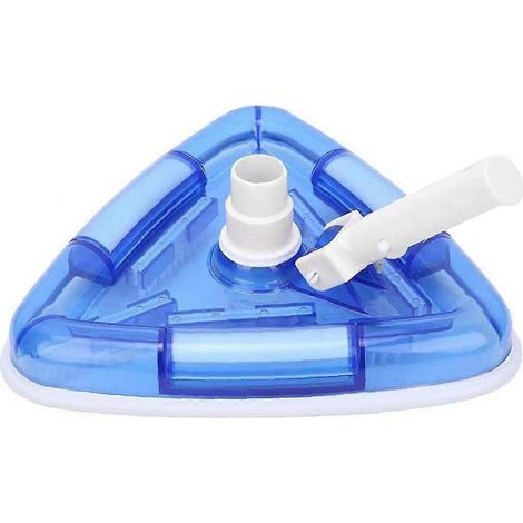 Tête d'aspiration de piscine triangulaire transparente avec interface pour tuyau et brosse (1/5)