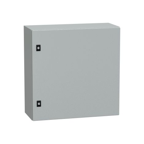 Spacial CRN - caja de acero con placa de montaje - H600xL600xP250mm - bastidor macizo - NSYCRN66250P