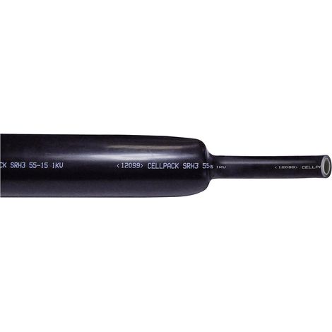 CellPack 127417 Schrumpfschlauch mit Kleber Schwarz 12 mm 3 mm Schrumpfrate:3:1 1 St.