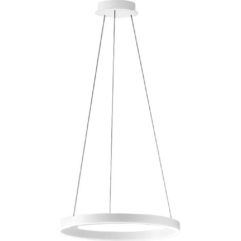 Suspension Criseide S/G Blanc - Led Intégrée 80W 4300Lm 3000K Dimmable Double Émission Aluminium Et Silicone - Gealuce (1/3)