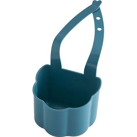 Panier d'égouttage pour évier de cuisine, sac suspendu, porte-éponge pour robinet (bleu)