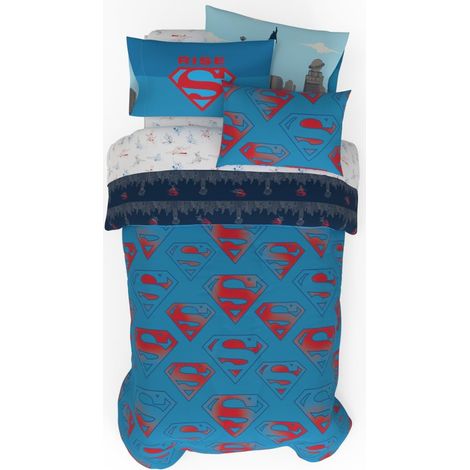 Parure de lit 5 pièces avec Couvre-Oreiller, en Microfibre, pour lit Simple (1/5)
