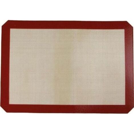 Baking Mat 42cm x 30cm Professional Silicone 42cm x 30cm COOKING MAT Non-Slip Pastry Red (1/4)