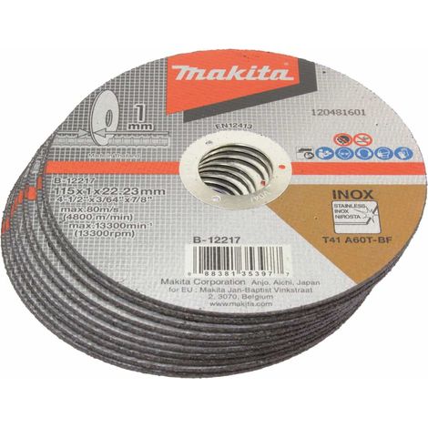 Makita Trennscheibe 115x1 mm INOX 10 St. - B-12217-10 (1/4)
