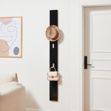[en.casa] Perchero de pared con ganchos - percha de pared para ropas - negro (1/5)