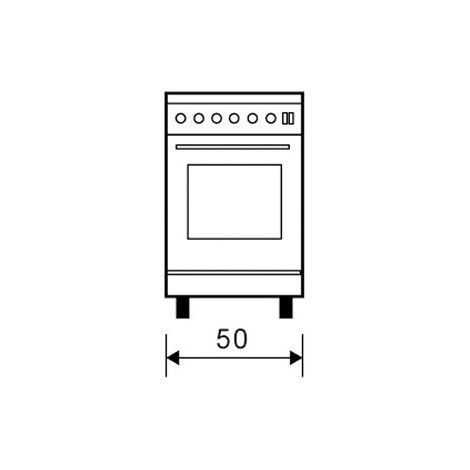 Vitrokitchen CB55BN - Cocina De Gas 4 Zonas Coccion Blanca Gn (1/2)
