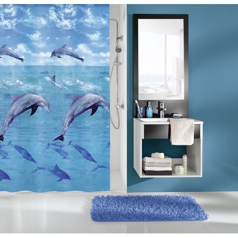 Kleine Wolke Duschvorhang Dolphin multicolor, 180 x 200 cm Duschvorhänge (1/2)