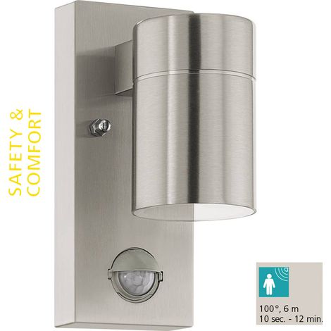 Applique Esterno Moderna Riga 5 Acciaio Argento Vetro Bianco Led (1/5)