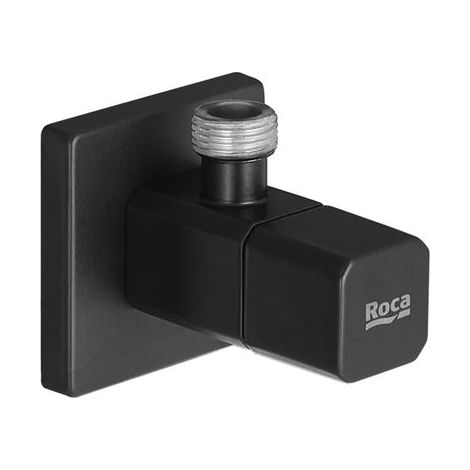ROCA A5251679NB AQUA Square Llave de Corte 1/2" 3/8" Válvula Cerámica Negro Mate - ref: A5251679NB