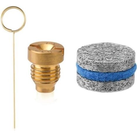 Buse de Canon à Mousse Universelle de 1,1mm, Embouts de Buse Orifice de Canon à Mousse de 3000 PSI avec 2 Mailles de Fabricant Mousse Aiguille Nettoyage et Tampon Coton pour Lance Mousse Neige (1/5)