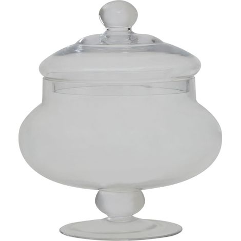 Interiors by Premier Versatile Clear Glass Candy Small Storage Jar, Elegant Storage Jar For Kitchen, Functional Glass Container (1/5)