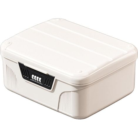 Boîte de Verrouillage de médecine Stockage verrouillable à Haute capacité avec partition ＆ Code combiné Boîte Verrouillage du réfrigérateur pour Les Documents médecine Sécurité alimen