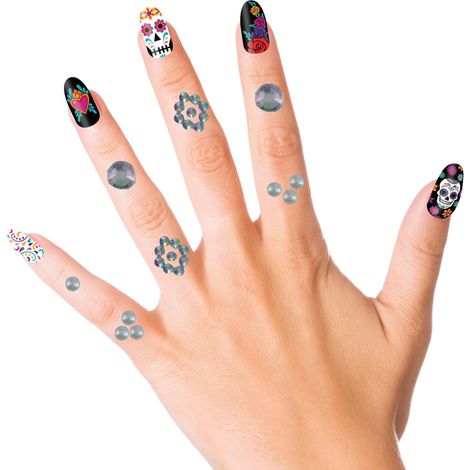 Autocollants bijoux cristaux décoration pour le visage et les mains (1/3)