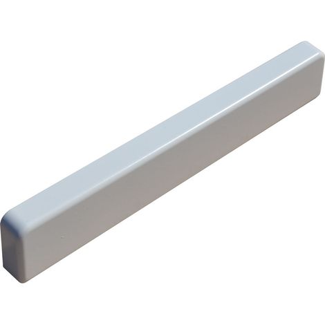 Embout couvertine plat 27cm blanc 9016 lisse (1/4)
