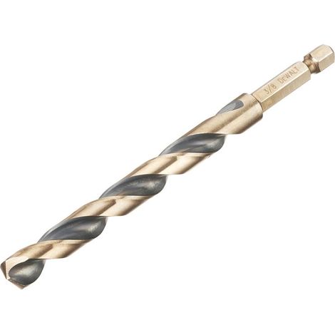 Dewalt DT20615-QZ BLACK&GOLD Hex HSS-G Drill Bit 9.5mm DEWDT20615QZ
