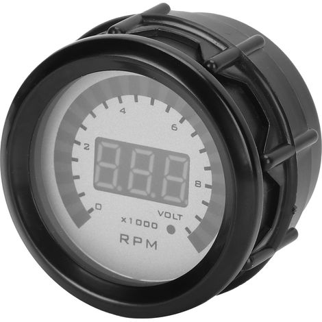 Digitaler Drehzahlmesser 52 mm/2 Zoll 0–9999 U/min, Ersatzteil für 12-V-Benzinfahrzeuge mit 4/6/8 Zylindern (1/5)