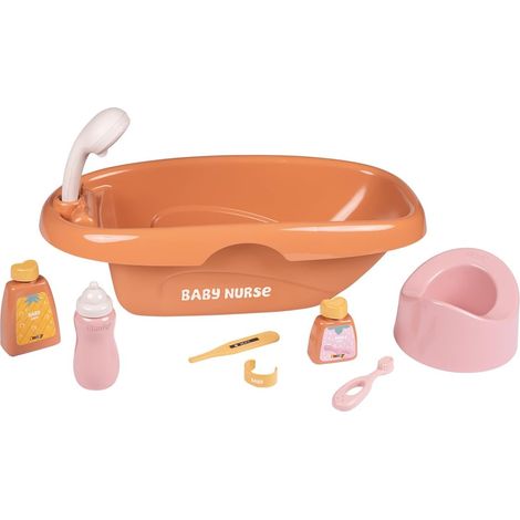 Baby Nurse - Set Baignoire Et Accessoires - Nombreux Accessoires - Jouet d'Imitation - Prendre Soin de Son Bébé - Matière Recyclée - A Partir de 3 Ans - Fabrication Française (1/5)