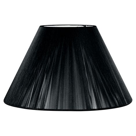 "Paralume SINFONIA nero in tessuto lampadine E27"