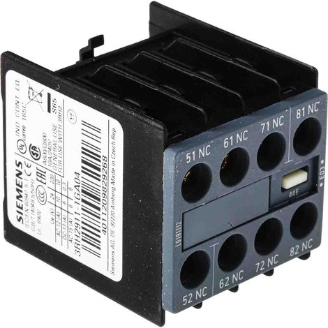 Contact auxiliaire Siemens Sirius Innovation 3RH2 4 contacts 4 NF à vis ( Prix pour 1 )
