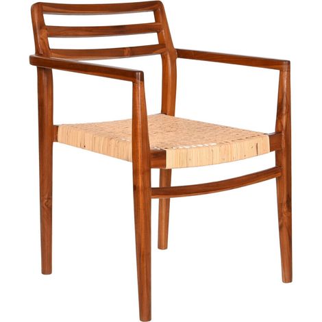 Silla Teca Ratan 58X50X86 Marron (1/5)