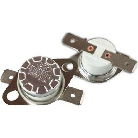 Thermostat céramique normalement fermé, sonde de température, 190-300 °C, 250 V 10 A, compatible avec KSD301 (1/4)