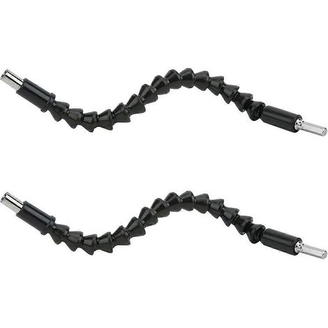2 Stück universelle flexible Wellen für elektrische Bohrer und Schlauchanschlusswerkzeuge, 300 mm