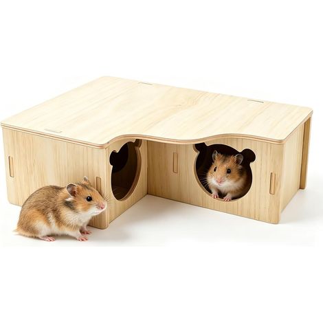 House Hamster 22.5 × 17.8 × 8 cm Guinea Pig Hut Spacious (1/5)