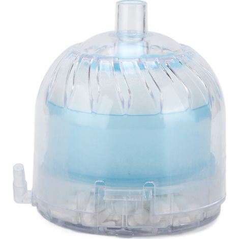 Filtro de aire transparente para acuario, fabricado en plástico, de Ø 8 cm: enriquece el agua con oxígeno y la limpia. (1/5)