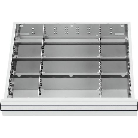 WS24 Schubladeneinteilung Metalleinteilung BLH 75 mm Innenmaß 500 x 450 mm - WS24-100158