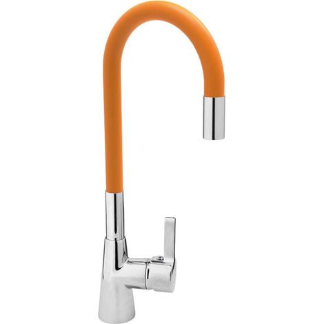 Küchenarmatur Flexible, orange, Wasserhahn, Spültischarmatur, Mischbatterie (1/5)