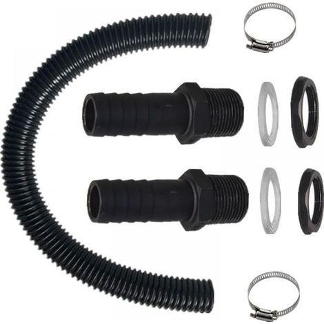 Raccord pagode en plastique de 25 mm pour seaux d'eau de pluie, raccord de tuyau en série pour seaux en plastique (1/5)