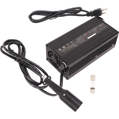 Ortviai Chargeur de Batterie pour Voiture de Golf 48 V / 5 A avec Affichage Numérique Couleur et Prise Ronde à 3 Broches (1/5)