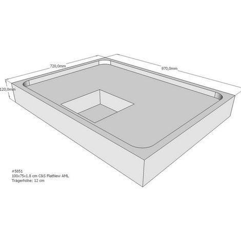 Support de receveur de douche Schröder pour Flat E 100x75