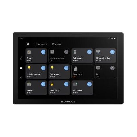 EcoFlow PowerInsight panneau de contrôle noir maison connectée