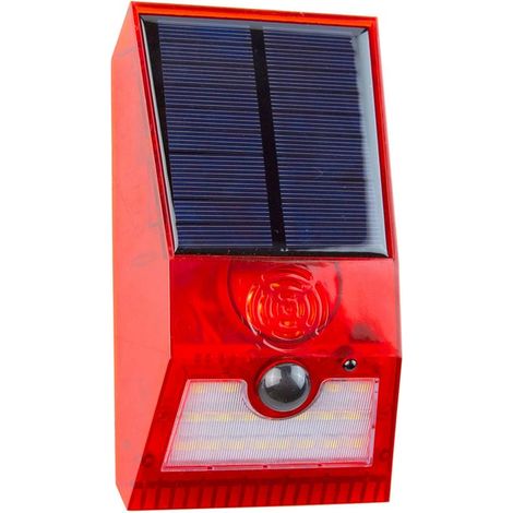 Alarma solar KORPASS 129dB luz LED 3W (1/2)