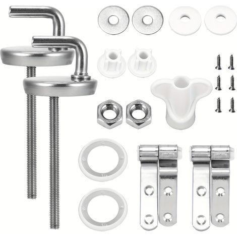 WC-Sitzscharnier-Set – Verpackt im OPP-Beutel (1/5)