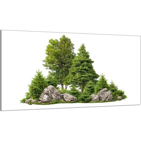 Protezione per piano cottura in vetro 90x52 Trees (1/5)