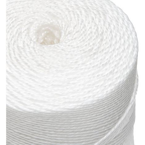 Flandria AMFP753 - Spago in polipropilene, 2 kg, 500 m, colore: Bianco (1/3)