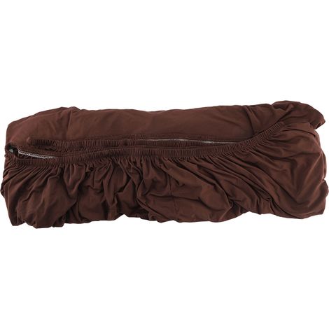 Polyester 3+2-Sitzer Ecksofabezug L-Form Schonbezug Heimmöbelschutz (Kaffee) (1/5)