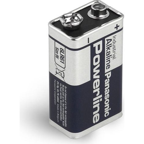 Pila alcalina 9V Panasonic "Powerline" - 9V, 6LR61, MN1604