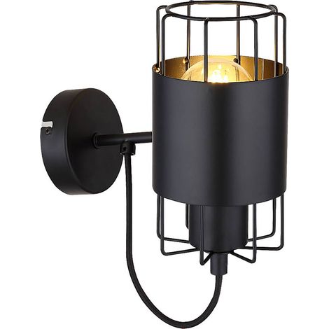 DIMITRI, INDOOR  WALL LAMP, METAL, E27 1X MAX 40W, BLACK, IP (1/4)
