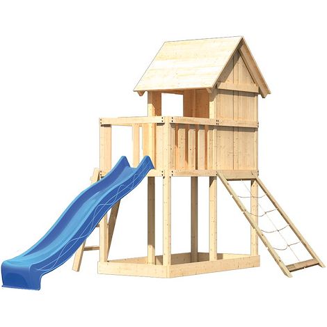 Akubi Stelzenhaus Frieda natur Rut. blau+Netzrampe