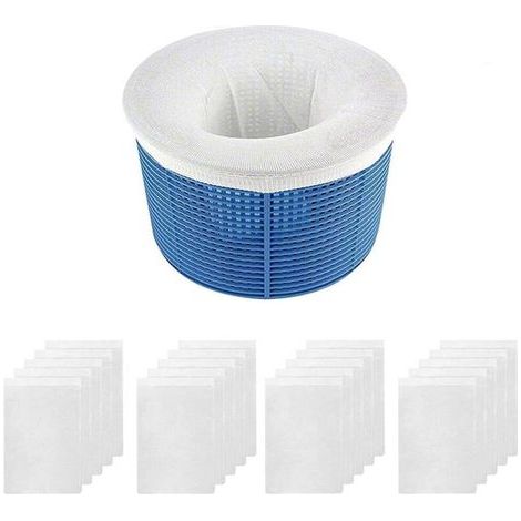 Chaussettes de Skimmer de Piscine, Chaussettes de Skimmer de Piscine, Filtre à Skimmer pour Piscine, Panier de Skimmer Piscine Filtre scories, Feuilles d'huile, Pollen, Insectes, écume et Plus (20)