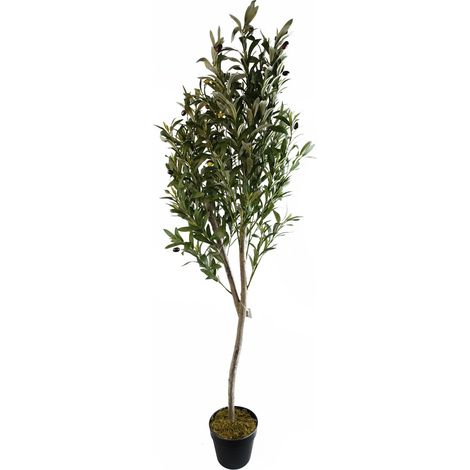 180cm Artificial Natural Look Olive Tree with Wooden Trunk