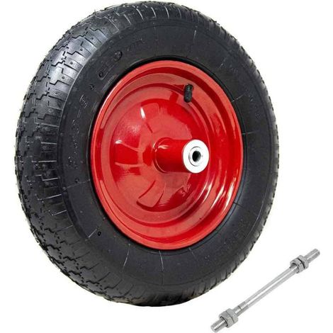Brouette Pneumatique Roue Diamètre 35cm Caoutchouc 3.50-8 Modèle Vespa (1/4)
