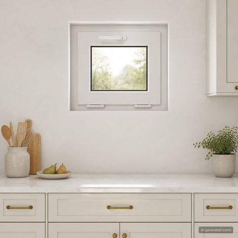 vidaXL Finestra a Ribalta per Seminterrato RISOR 50 x 45 cm