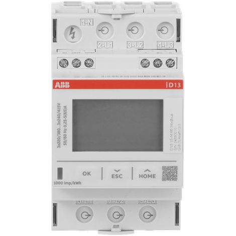 Busch-Jaeger Energy meter '15', Modbus, 3-phasig, 65 A (D13 15-M 65 Modbus), 2CMA241765R1000