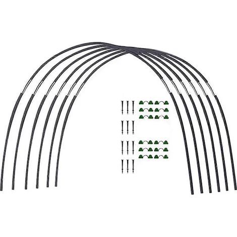 Filiyano – support de tunnel de – Ensemble d'arche pour serre de jardin, ensemble de poteaux pliables en fibre pour jardinage, support de tunnel de (1/5)