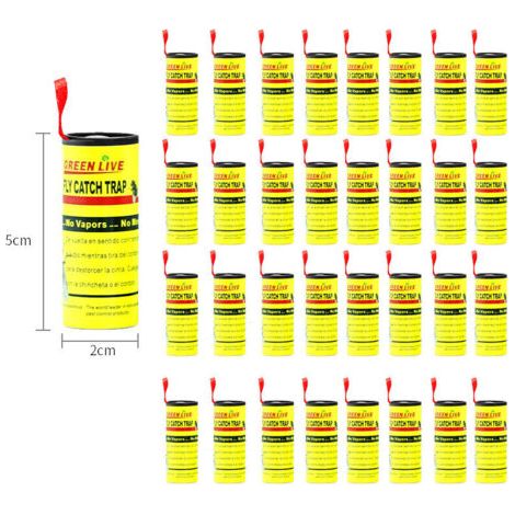 Rouleau anti-mouches puissant, papier tue-mouches, planche anti-mouches, médicament anti-mouches, piège à moustiques (33 pièces)